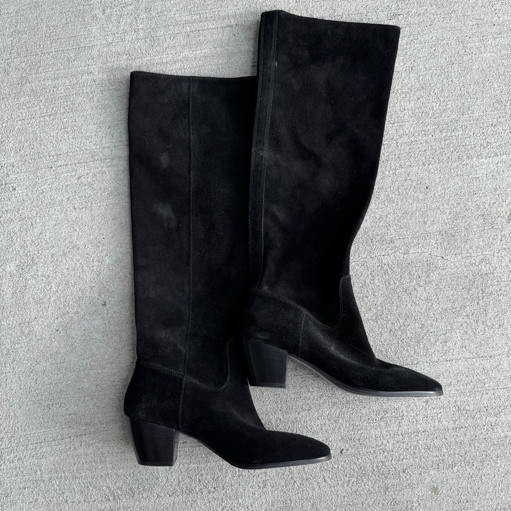 Brand New Micheal Kors Black Suede Pull on Boots - Size 7.5 - Picture 5 of 5